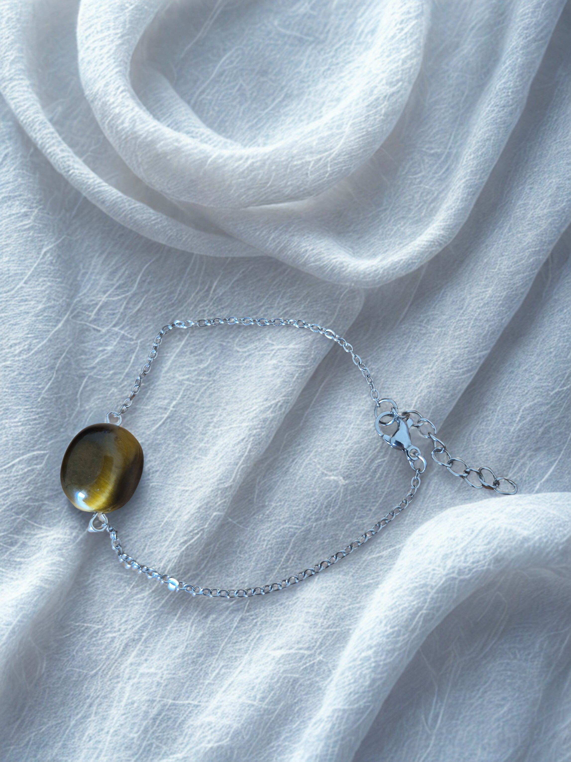 Bracelet Œil de Tigre – Pierre naturelle – Bracelet fin femme