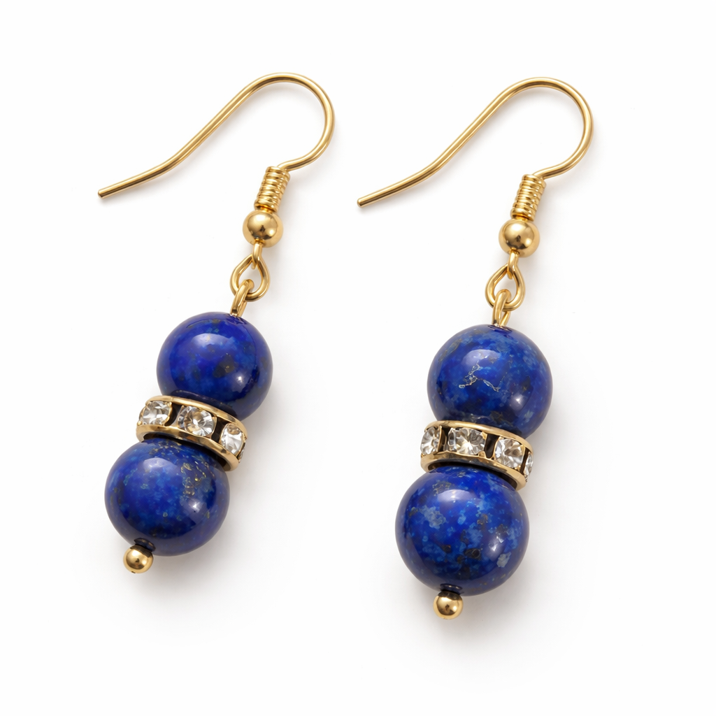 Boucles d’Oreilles Pierres Naturelles – Plusieurs Pierres au Choix
