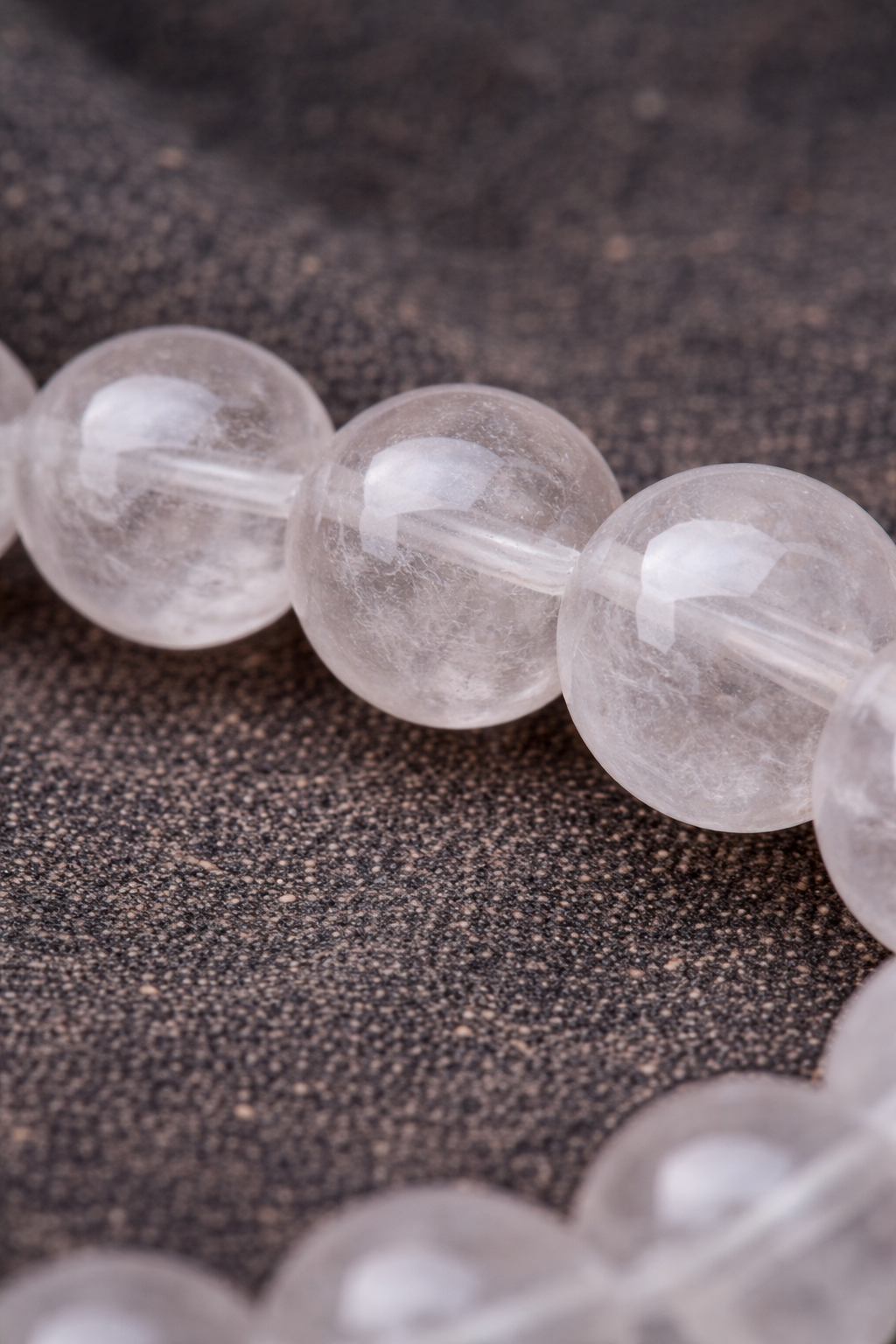 Bracelet Cristal de roche en Pierres naturelles – 6 mm ou 8 mm