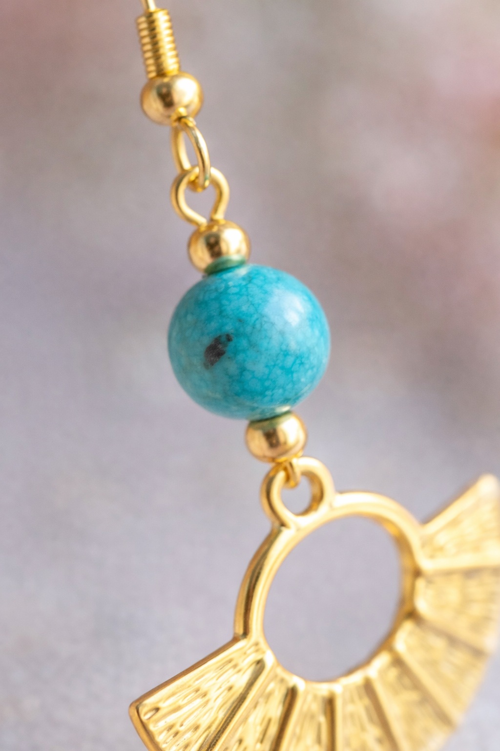 Boucles d’oreilles Turquoise – Apaisement & Sérénité