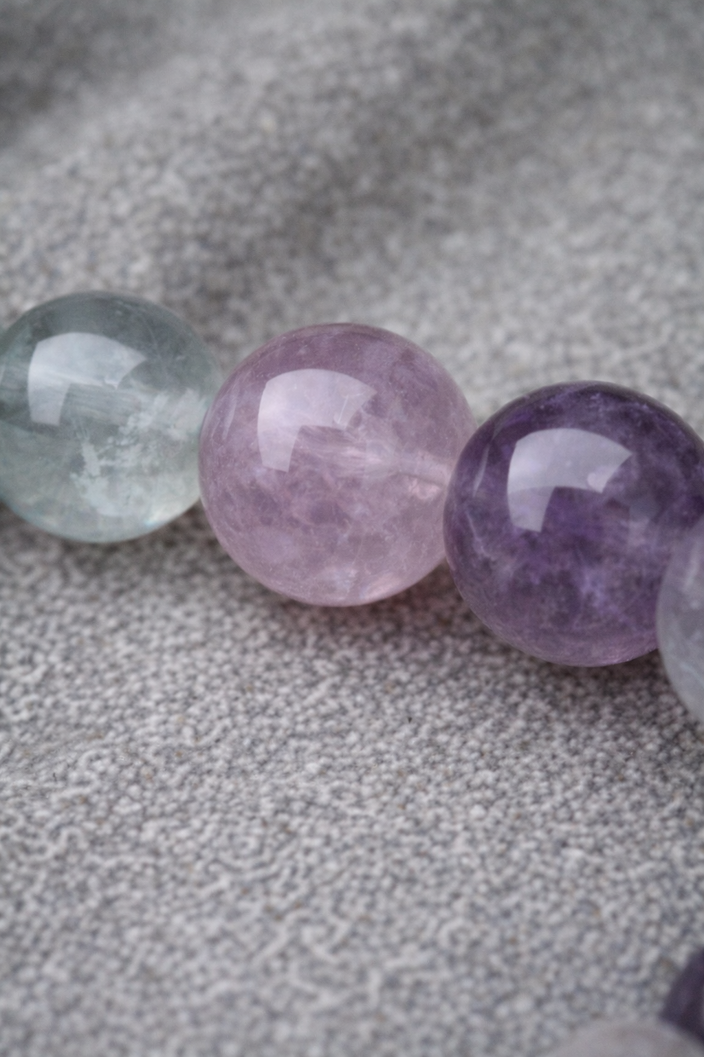 Bracelet Fluorite en  Pierre naturelle – 6 mm ou 8 mm