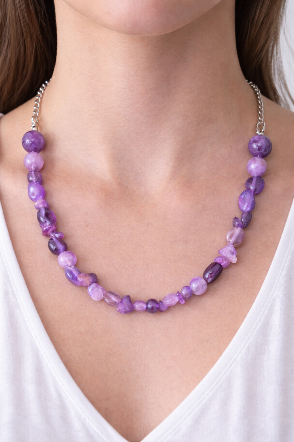 Collier Améthyste – Apaisement & Sérénité