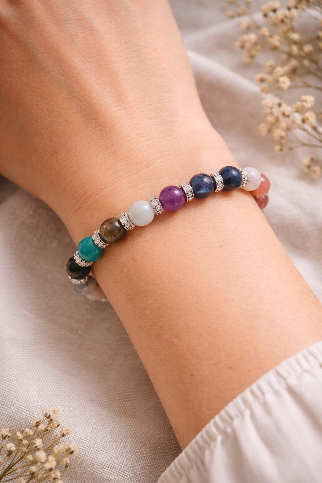 Bracelet Chemin de Vie Personnalisé – Lithothérapie & Symbolique
