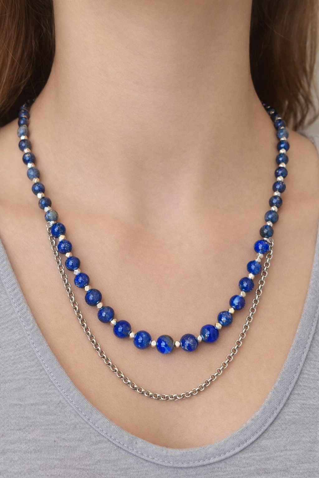 Collier Lapis-lazuli – Sagesse & Intuition