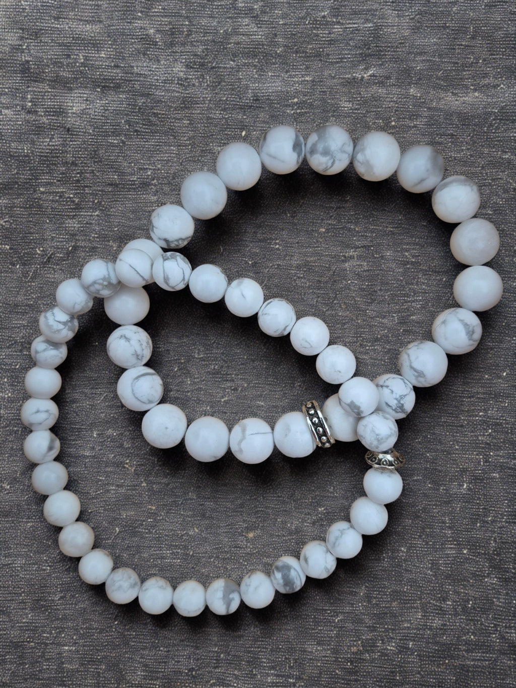 Bracelet Howlite Naturelle – Apaisement & Anti-Stress