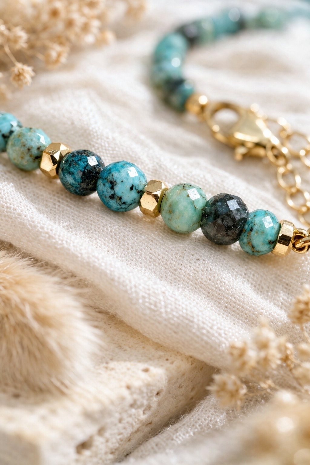 Bracelet Turquoise Africaine Naturelle – Protection & Évolution