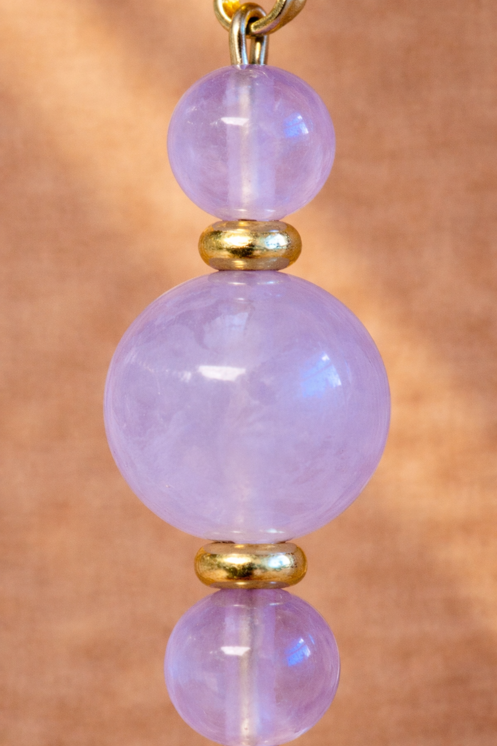 Boucles d’oreilles – Quartz rose 6 mm et 8 mm