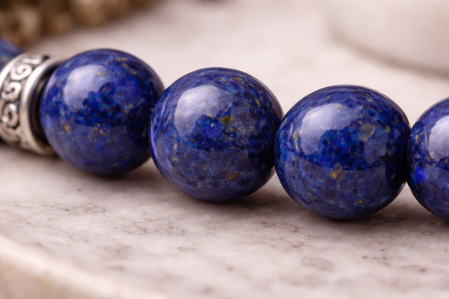 Bracelet Lapis-lazuli en Pierres naturelles – 6 mm ou 8 mm