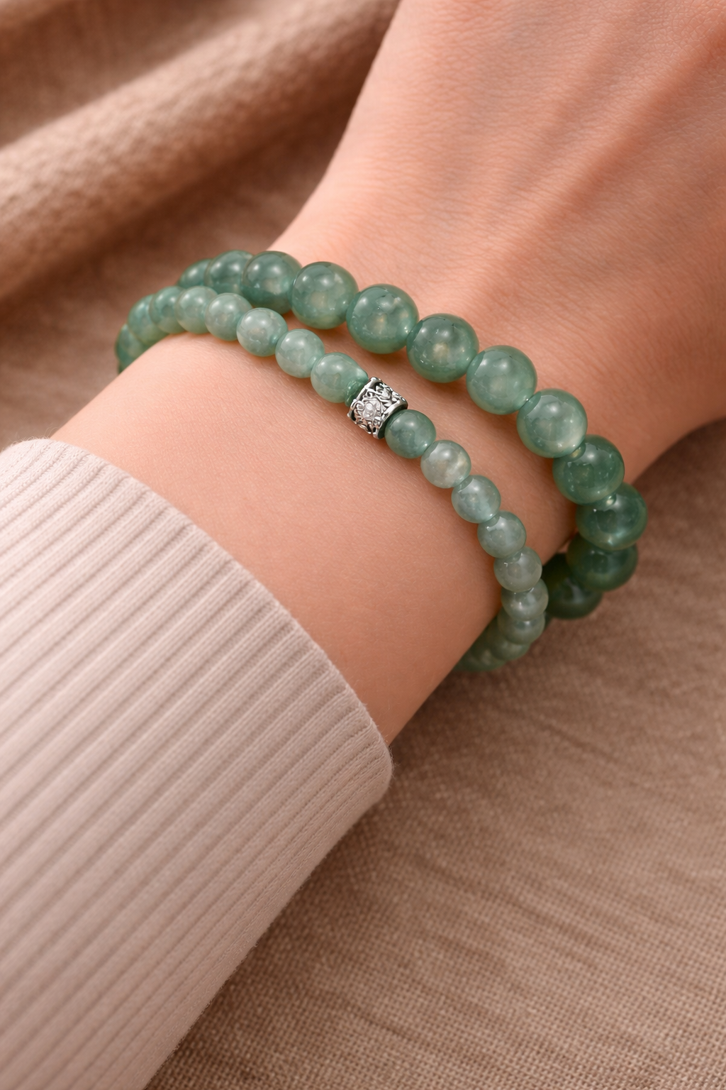 Bracelet Aventurine Verte – Chance & Sérénité