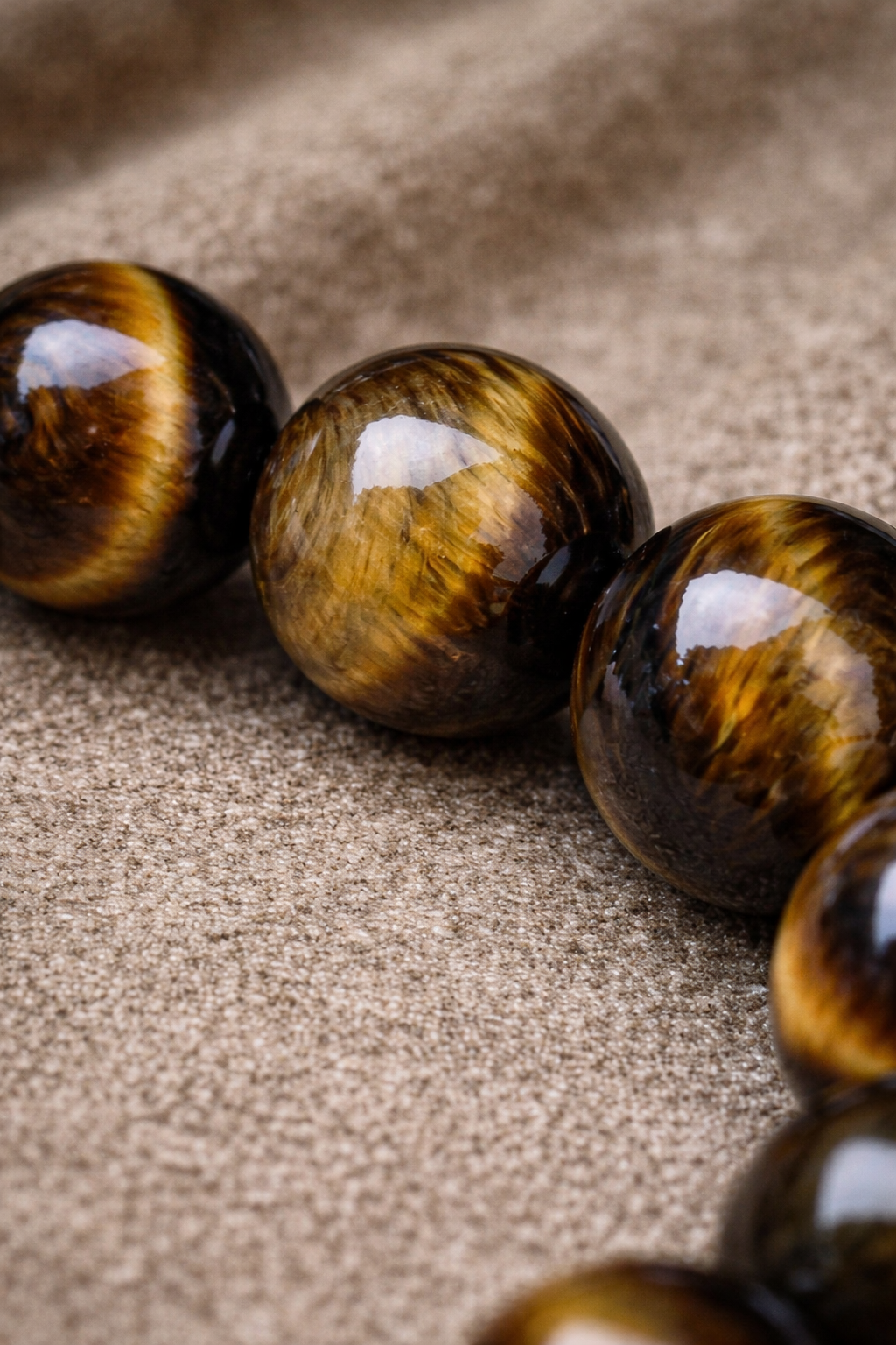 Bracelet Œil de tigre en pierres naturelles - 6mm ou 8mm