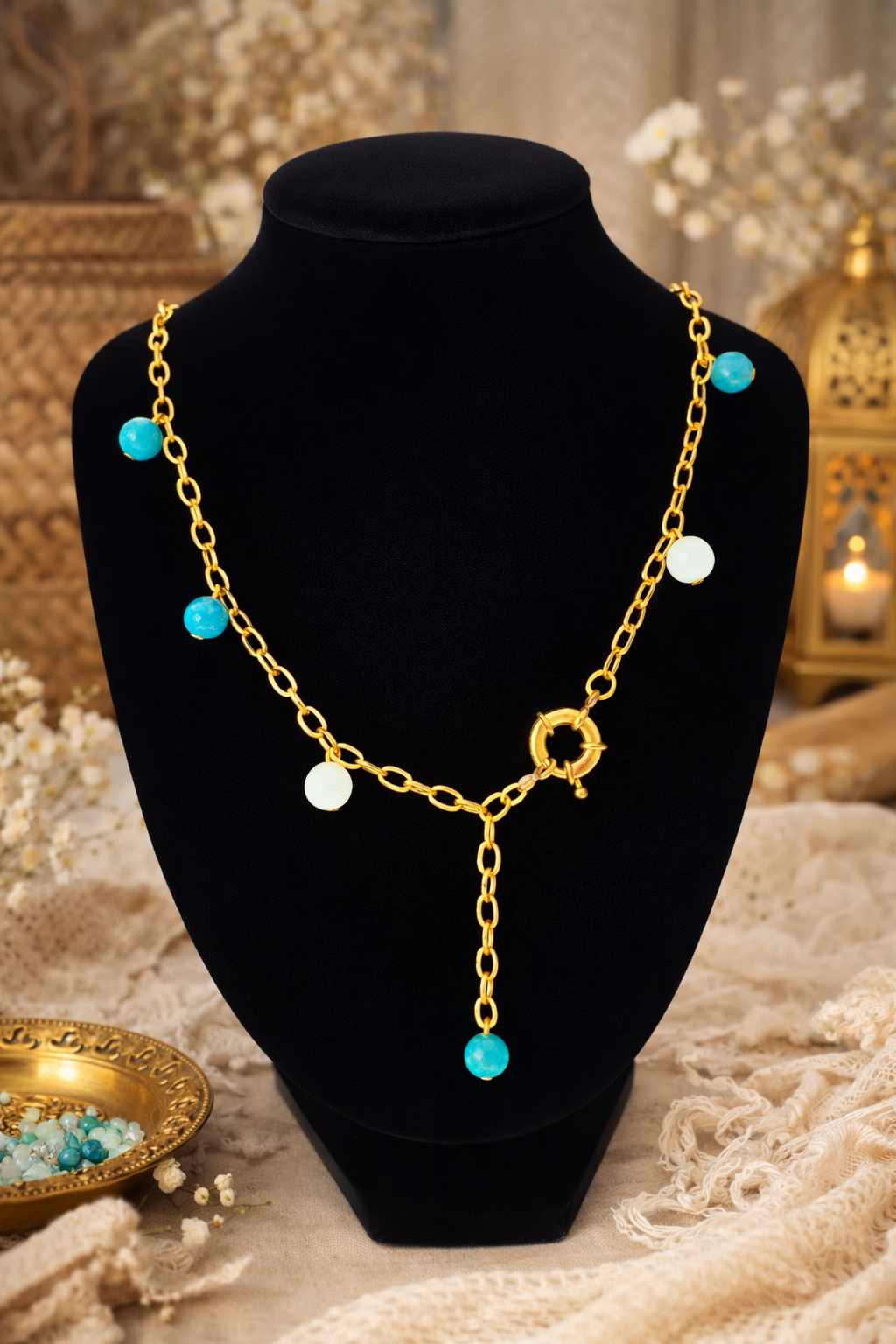 Collier pierres naturelles – Élégance & Éclat