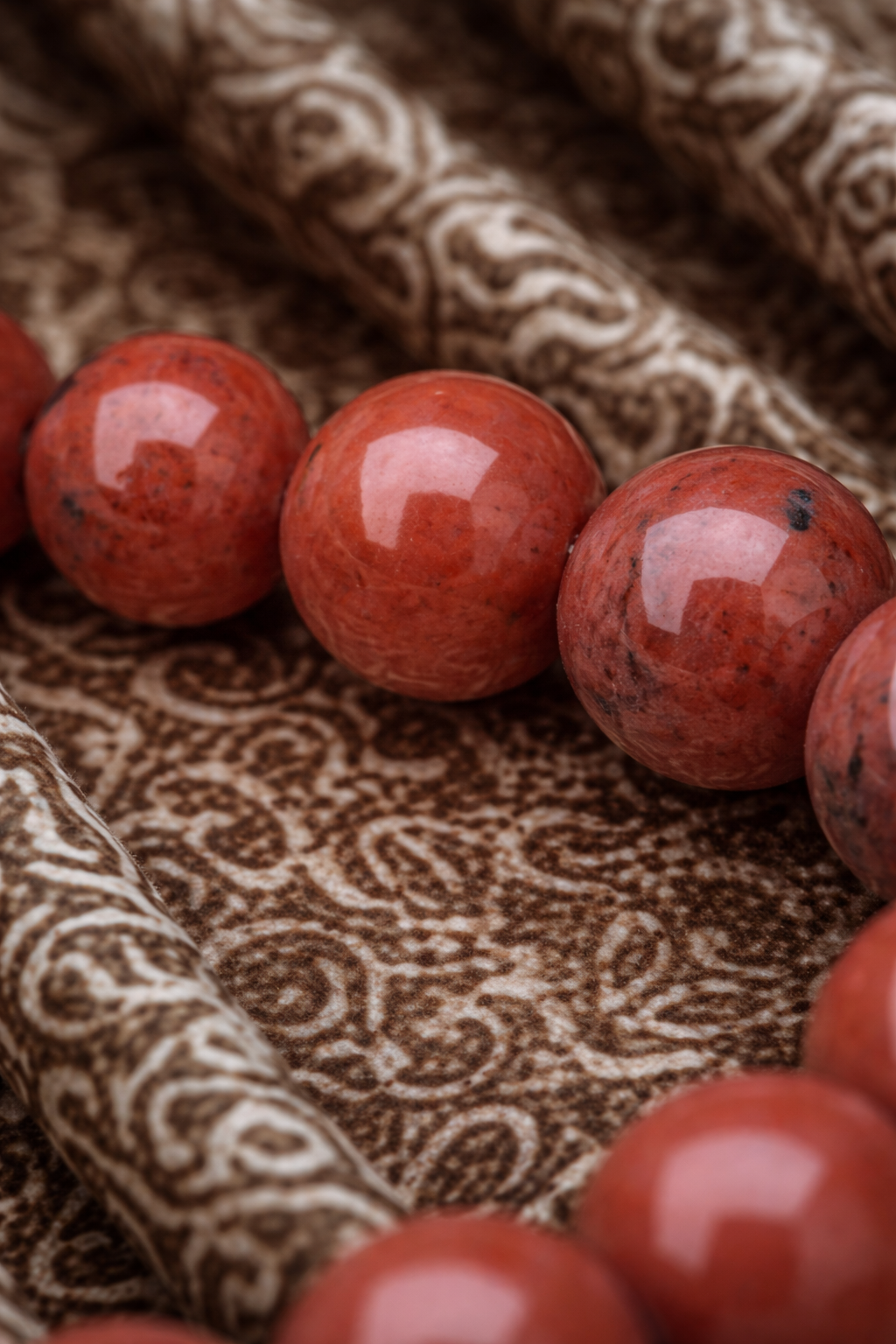 Bracelet Jaspe rouge – Force & Vitalité – Élégance intense