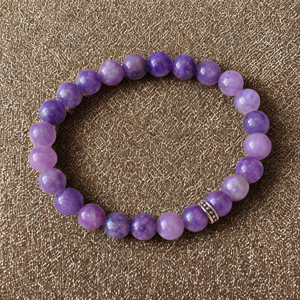 Bracelet Lépidolite en Pierre naturelle – 8 mm