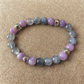 Bracelet Labradorite & Lépidolite – Apaisement & Protection