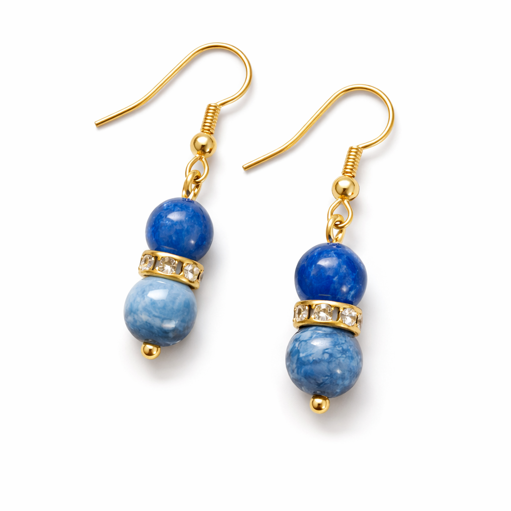 Boucles d’Oreilles Pierres Naturelles – Plusieurs Pierres au Choix