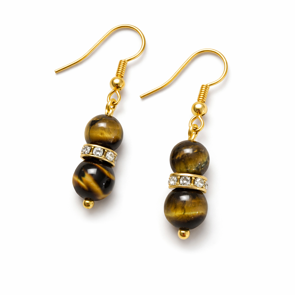 Boucles d’Oreilles Pierres Naturelles – Plusieurs Pierres au Choix
