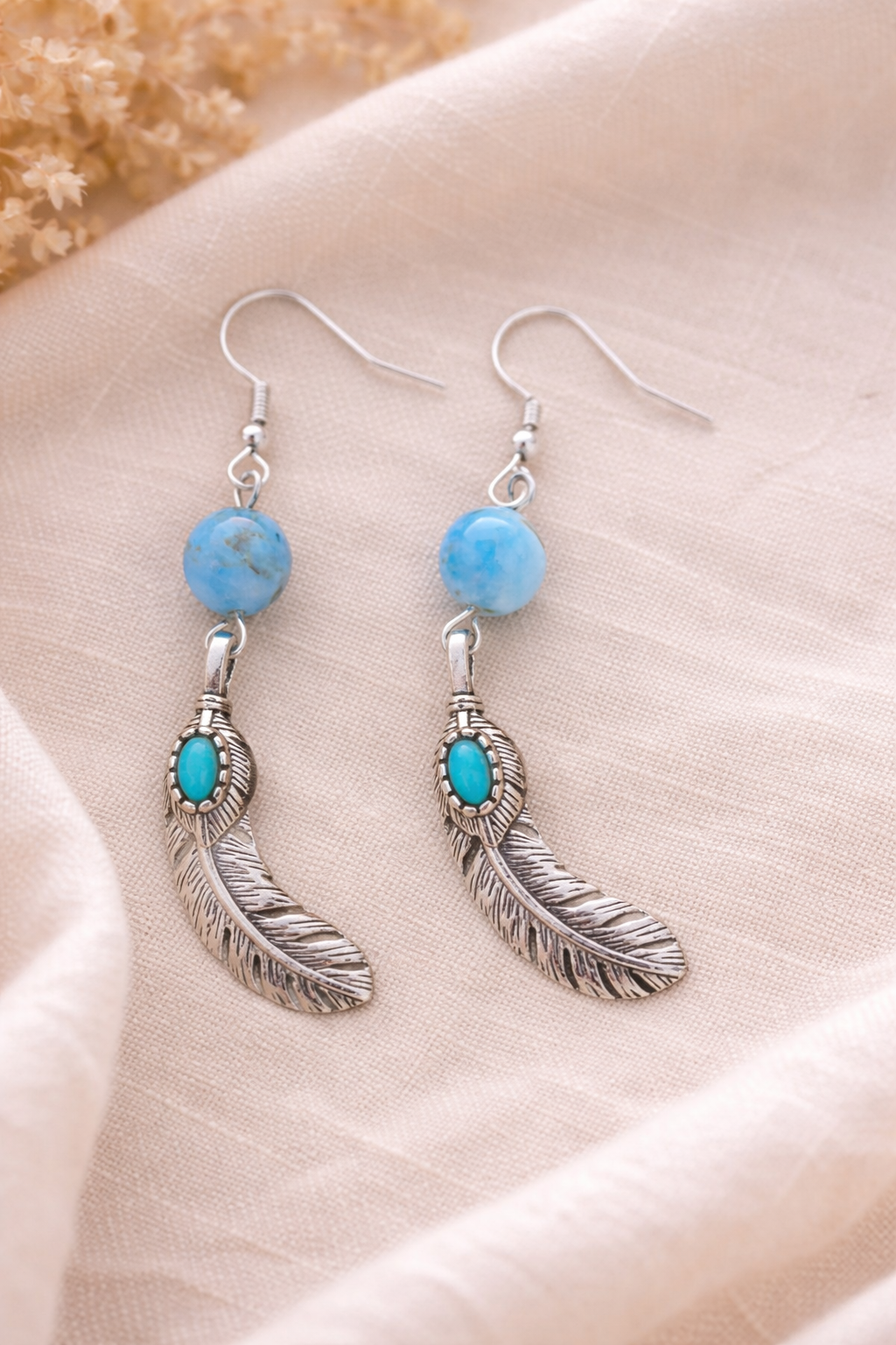 Boucles d’Oreilles Apatite Bleue – Motivation & Communication