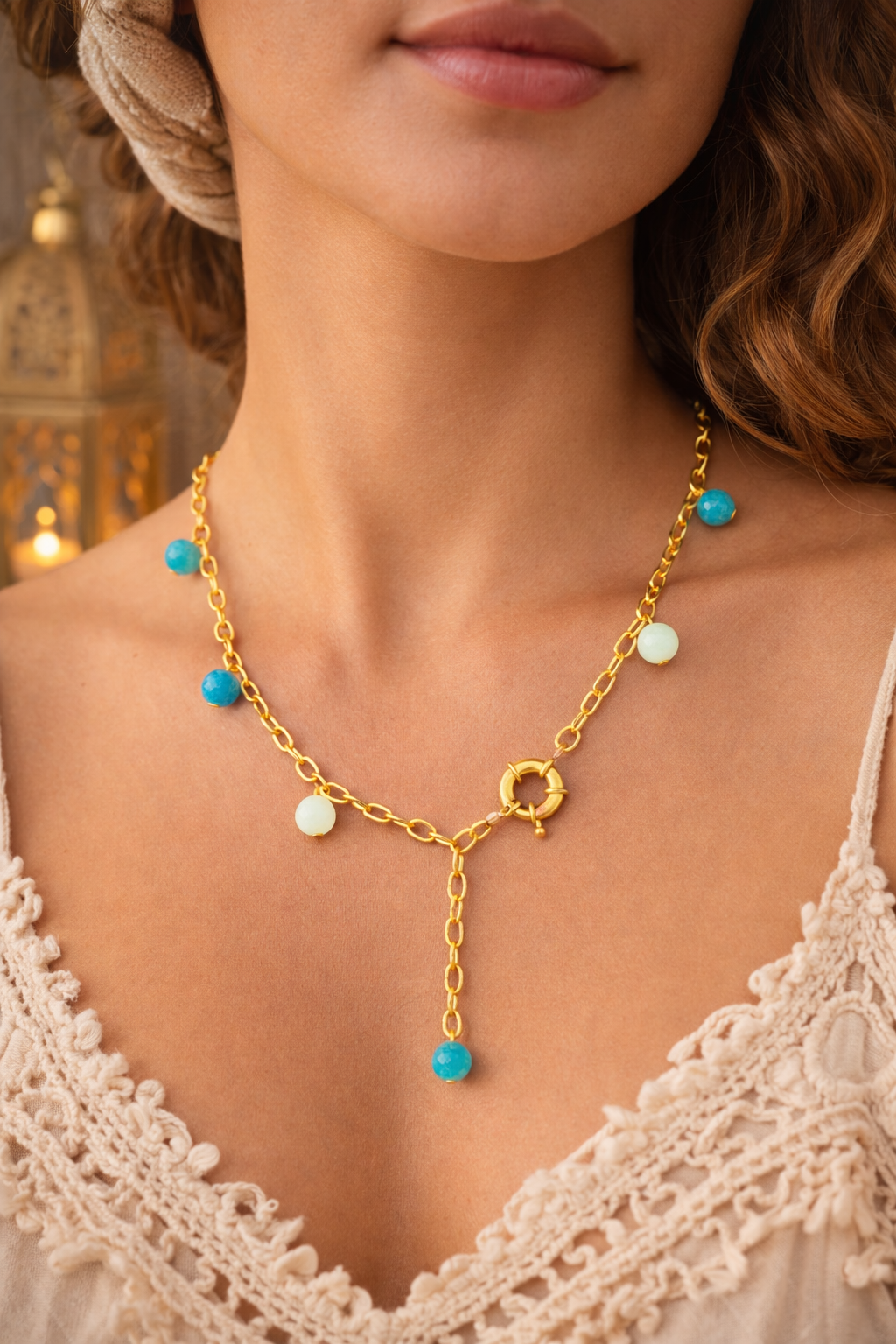 Collier pierres naturelles – Élégance & Éclat