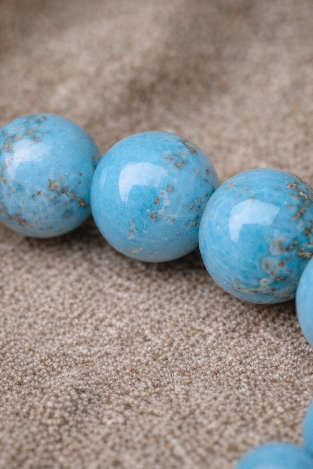 Bracelet Turquenite en Pierres naturelles – 6 mm ou 8 mm