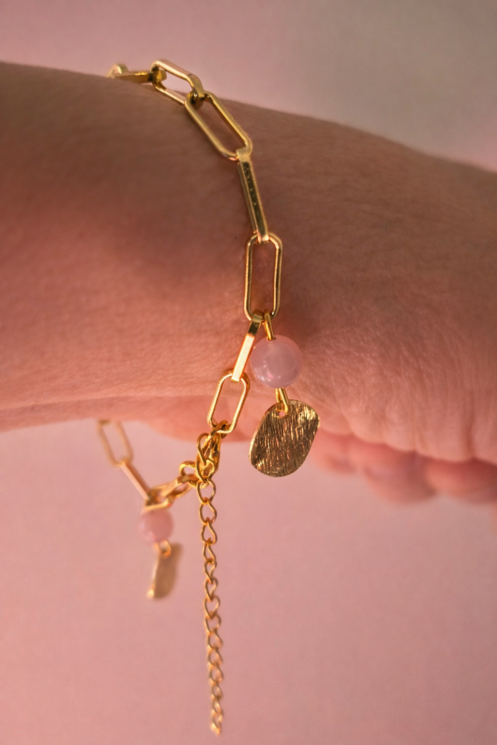 Bracelet Quartz rose – Amour & Douceur