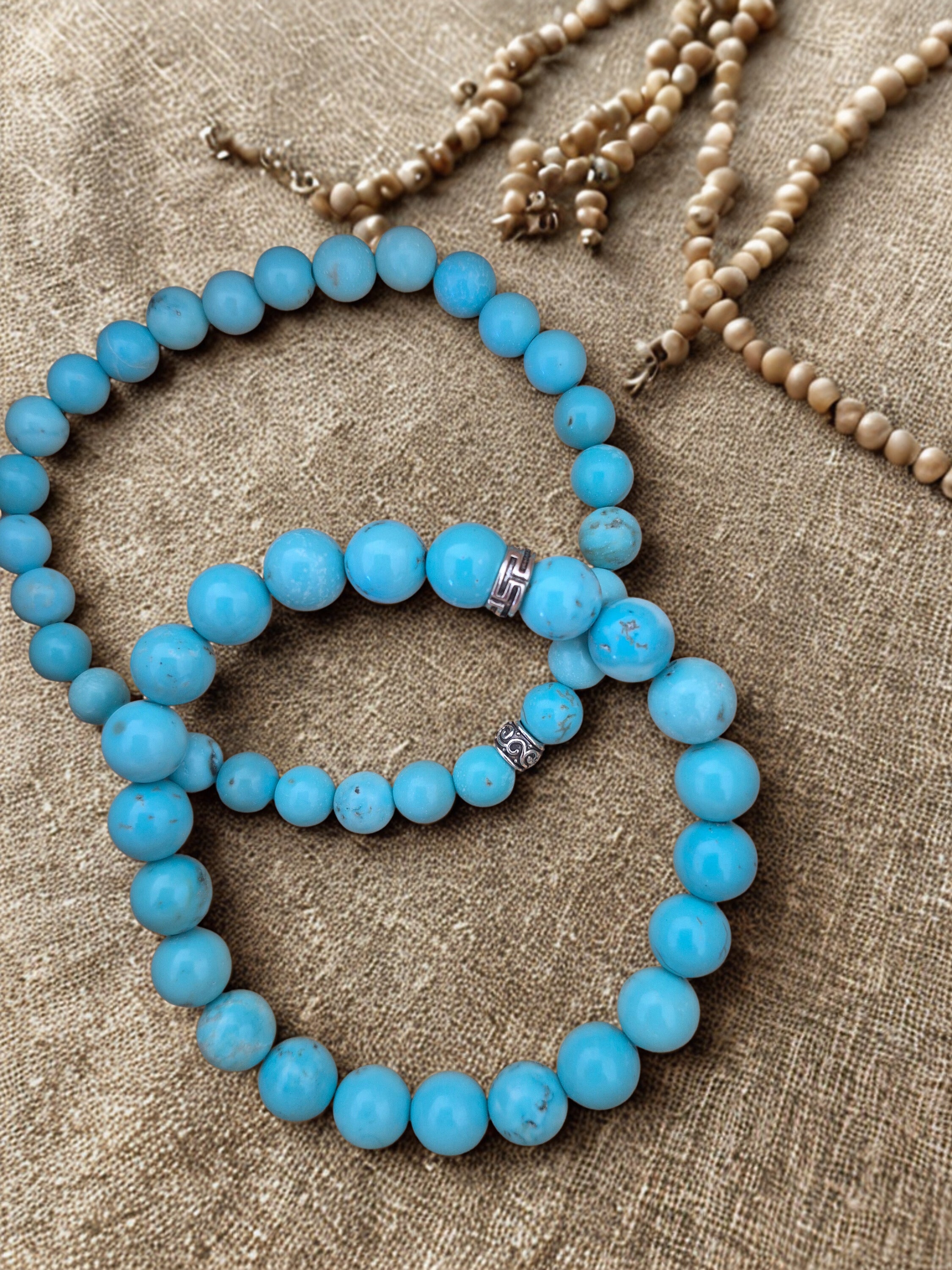 Bracelet Turquenite en Pierres naturelles – 6 mm ou 8 mm