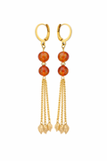 Boucles d’Oreilles Cornaline & Apatite – Énergie & Motivation