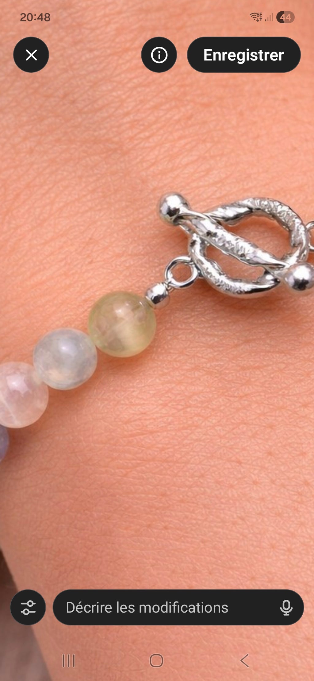 Bracelet en Fluorite naturelle – Perles 8 mm – Pierre d’harmonie et de clarté