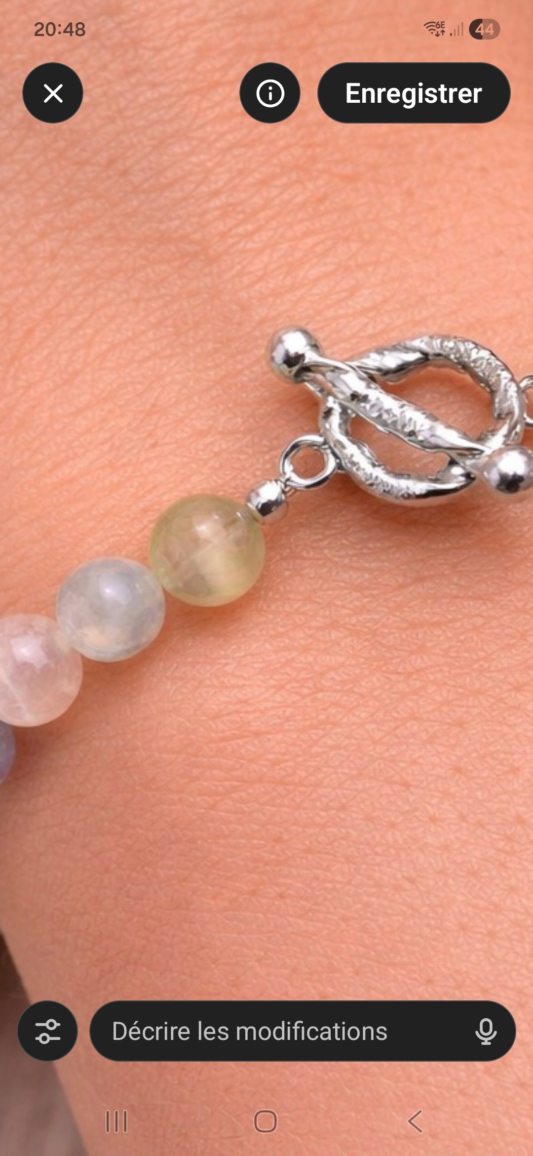 Bracelet en Fluorite naturelle – Perles 8 mm – Pierre d’harmonie et de clarté