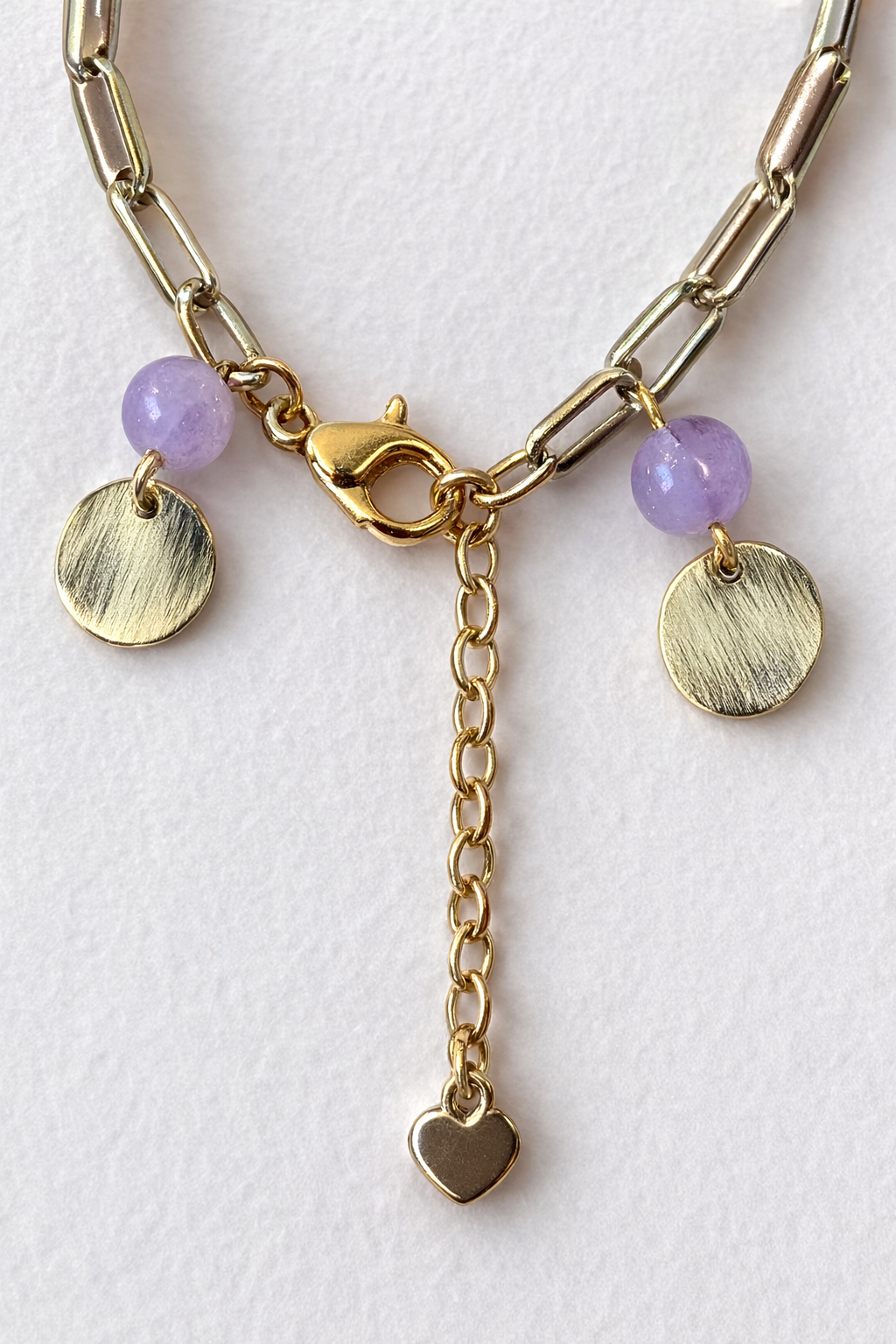 Bracelet Quartz Rose – Bracelet chaîne dorée – Pierre naturelle