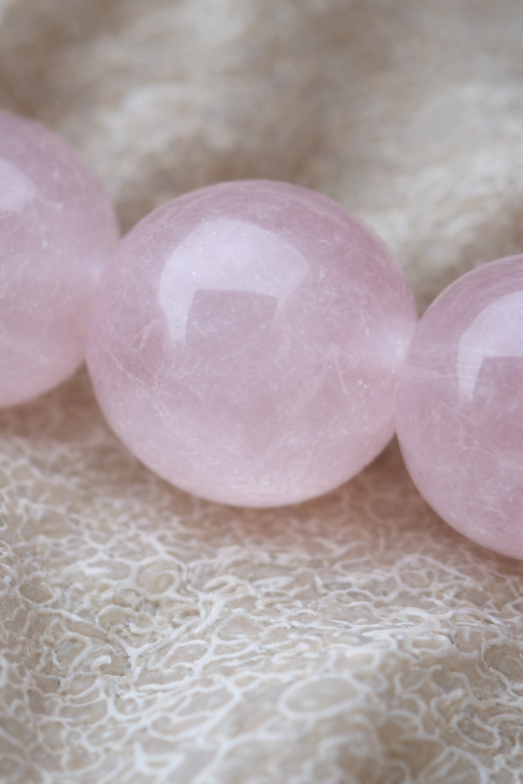 Bracelet Quartz rose  en pierres naturelles- 6mm ou 8mm